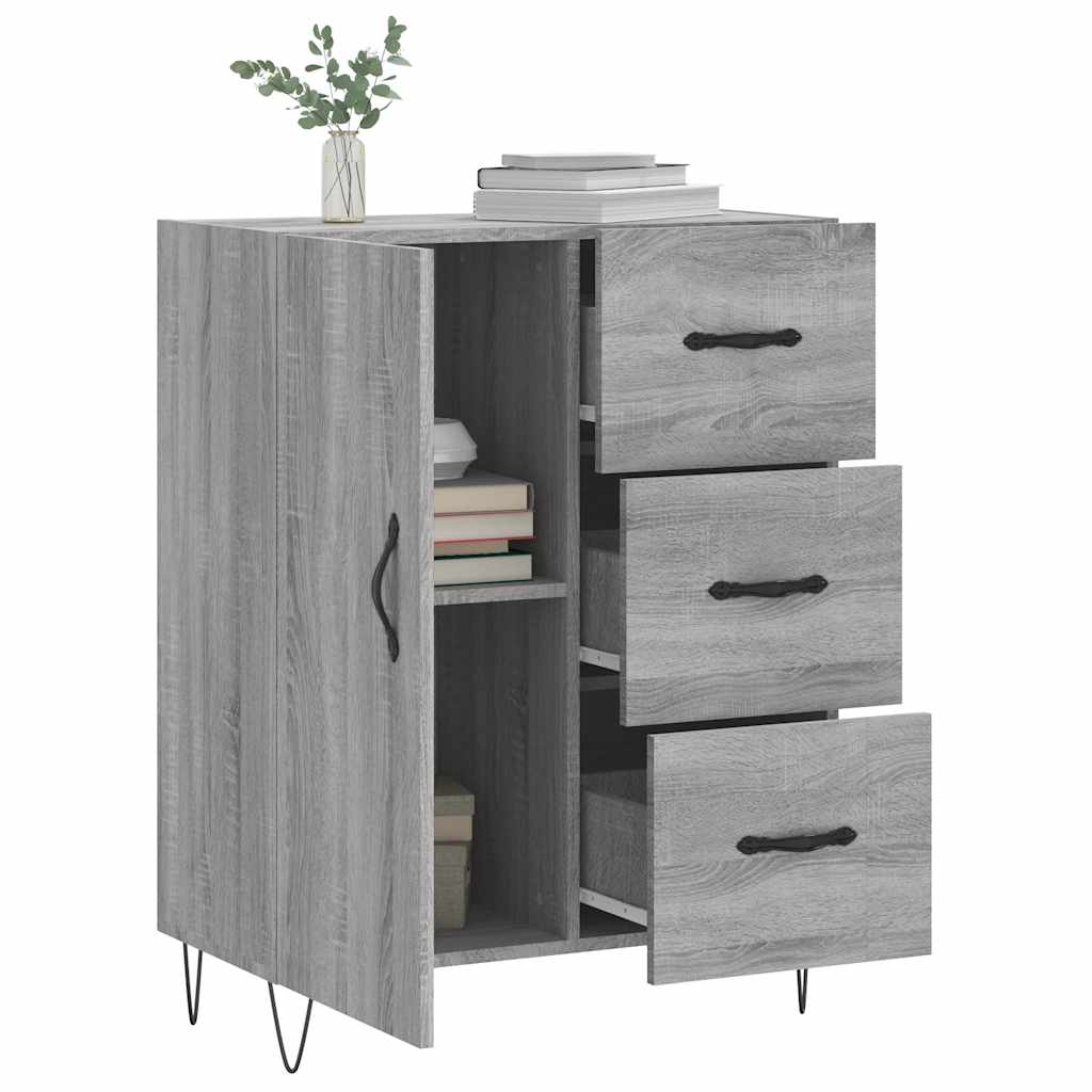Sideboard Grau Sonoma 695x34x90 cm Holzwerkstoff