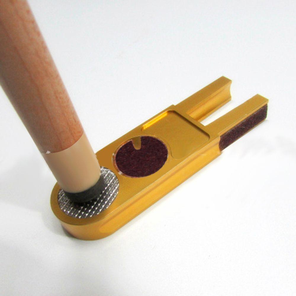 Scuffer Dime Snooker Shaper Nickel Burnisher Tip Trimmers U-shape Billiards Pool Cue