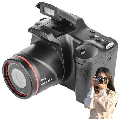 1080P 16MP Digital Camera 16X Zoom Vlogging Camera with 2.4 Inch LCD Screen Video Recorder Camcorder for Photography and Video