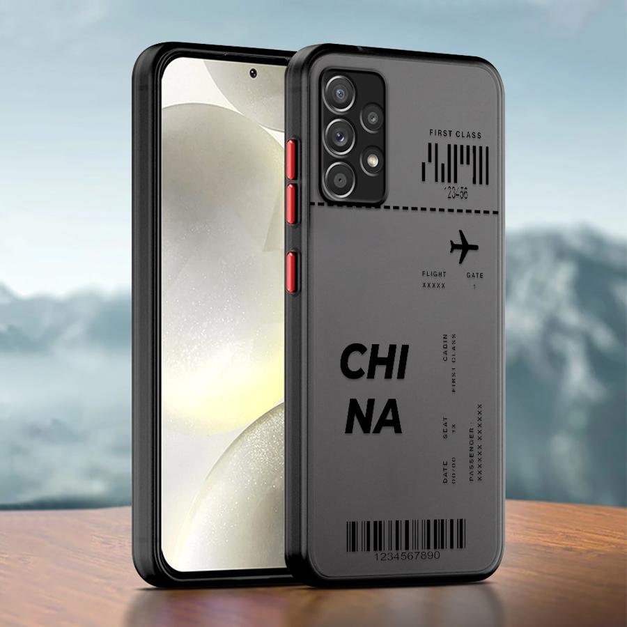 Airplane Bus Tickets Phone case for Samsung Galaxy A21s A22 A71 A72 A73 A23 A25 A52s A53 A54 A55 A24 A31 A32 A33 A34 A51 A52