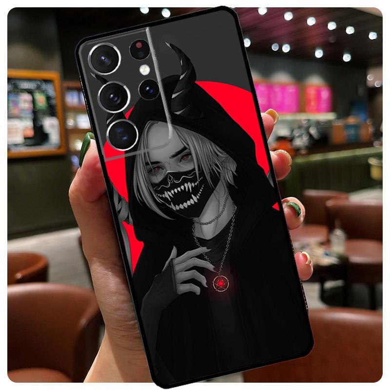 Devil Bad Boy Anime Phone Case For Samsung Galaxy S23 Ultra S21 S22 S24 S25 Ultra S9 S10 Plus S24 S25 FE Cover