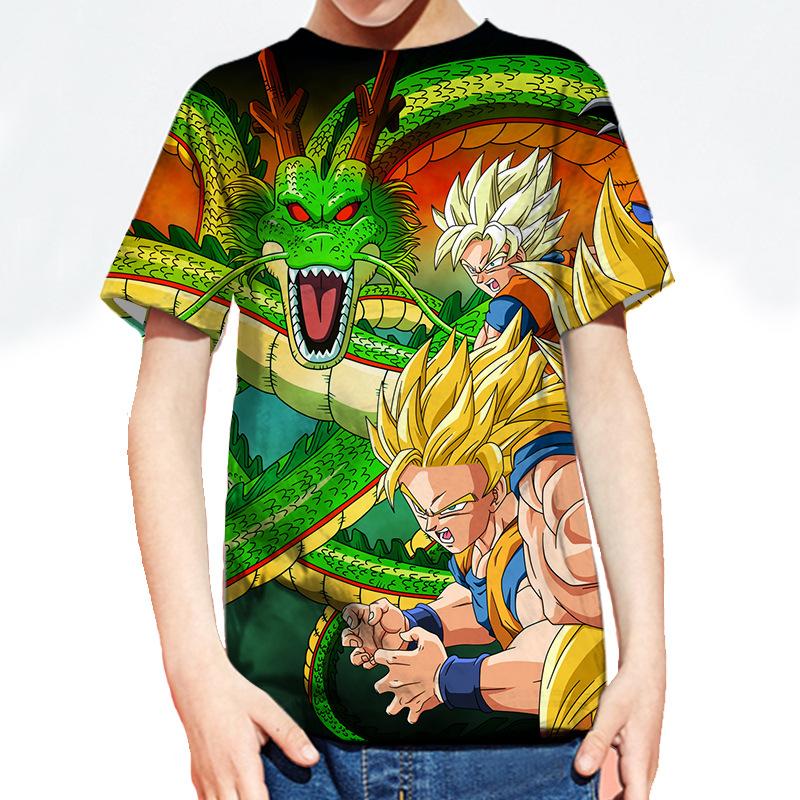 Trendy Pánské Dámské Oblečení Trička Anime Série Dragon Ball 3D Digitální Tisk Trička