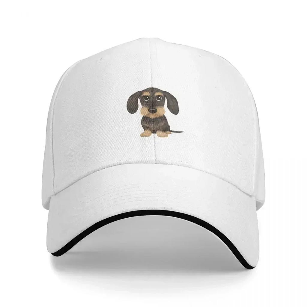 Wirehaired Dachshund Cute Wire Haired Wiener Dog Wild Boar And Tan Teckel Cap Casual Baseball Caps Adjustable Hat Baseball Hats