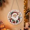 DIY Acrylic Xmas Pendant 2D Flat Diamond Painting Hanging Ornament  Home Decoration