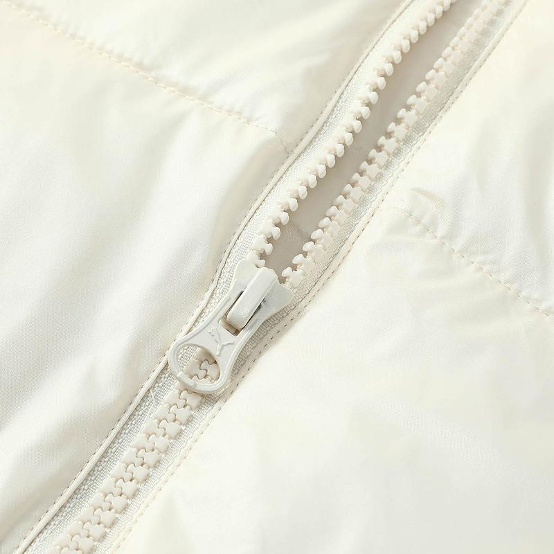Puma Men Cream White Quilted Puffer Jacket Warm Casual Outerwear 687432-80
