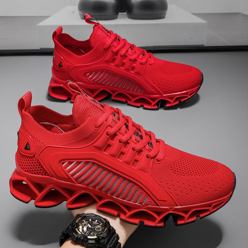 Year Blade Large Size Men's Casual Sneakers Sports Walking Shoes Comfortable Lace-Up Sneakers All Seasons