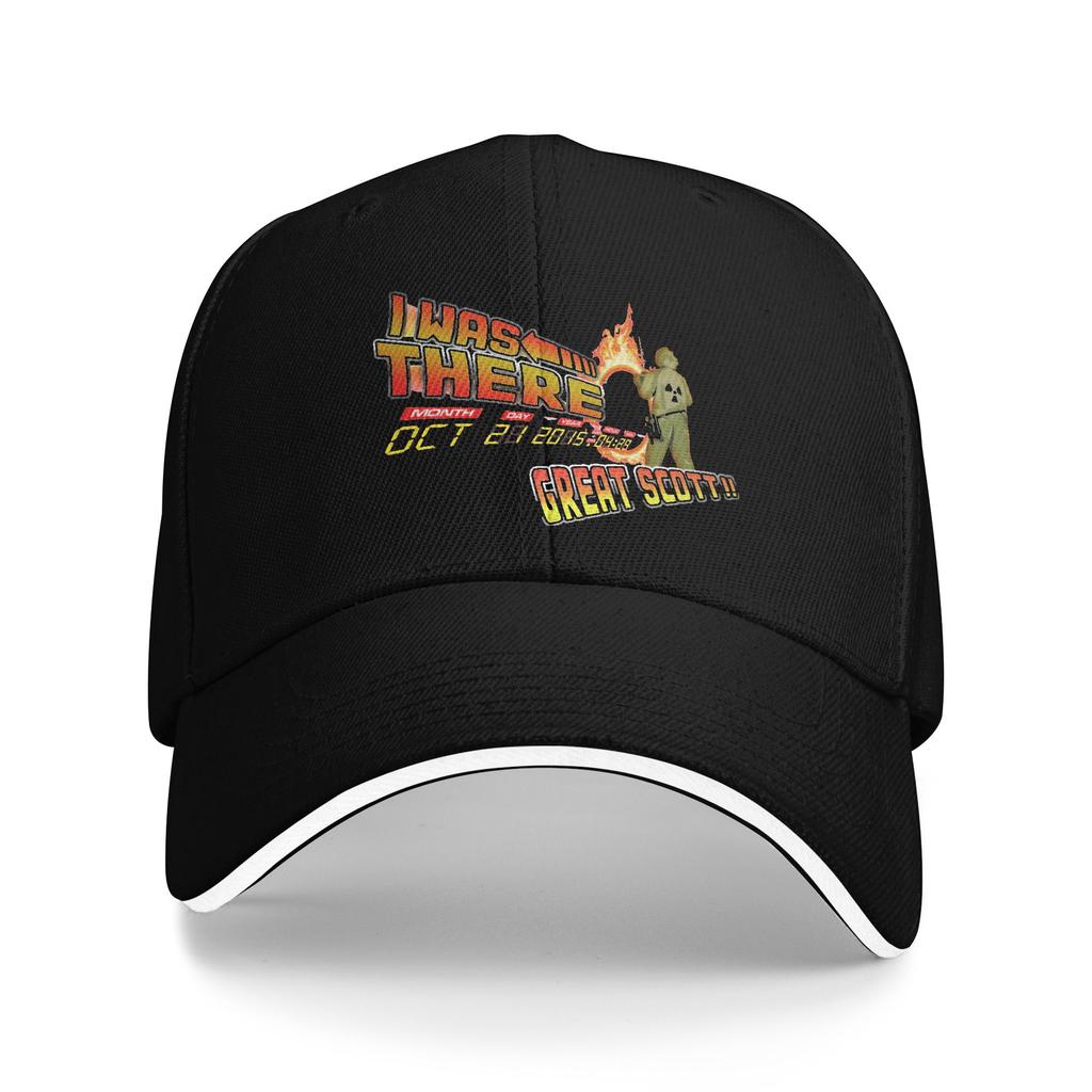 Back To The Future Retro Movie Sandwich Caps Unisex Women Vintage Time Travel Caps Golf Hats Breathable Baseball Cap Summer