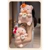 Fruit Tea Milk Hat Bow Pig Plush Toy Animal Stuffed Doll Decoration Kids Gift