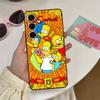 Funny Cartoon S-Simpsons Phone Case For Samsung S 24 Fe 25 Ultra Plus 20 Lite 21 30 22 23 24 22 Ultra 5G Fundas