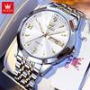 Hot Sale OLEVS 9998 New Quartz Watch for Men Steel Rhombus Design Fashion Business Wristwatch Men's Waterproof Watches 2025