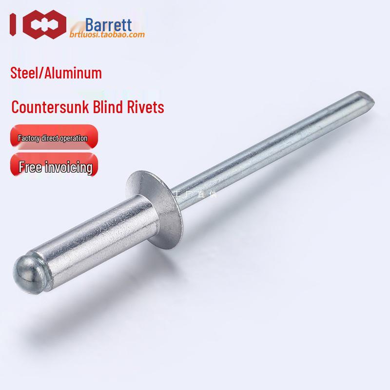 Stainless Steel Countersunk Flat Head Aluminum Open-End Pop Rivet for Decoration