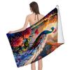 Peacock Animal Beach Towel Quick Dry Bath Towels Absorbent Swim Travel Yoga Sport Camping Pool Towels For Kids Teens Adults