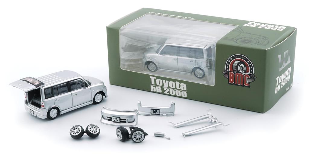 BM CREATIONS 1/64 Toyota 2000 bB Silver (RHD) Finished Product