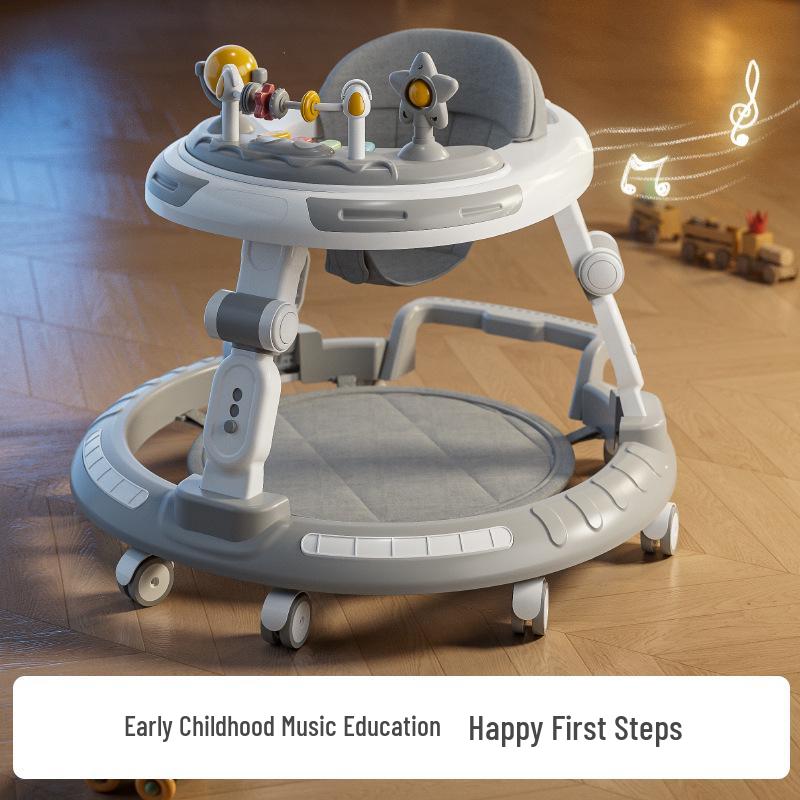 Verstellbarer Lauflernwagen und Hochstuhl für Alter 6 Monate bis 3 Jahre - Kippschutz und Beinstellungs-Präventionsmerkmale