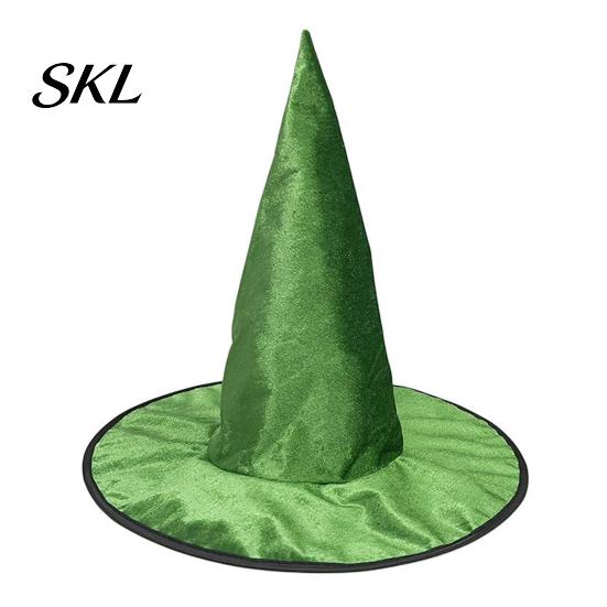 Cappello Mascherata Vestito di Velluto Strega per Costume di Halloween, Cappello da Mago Appuntito con Ampio Bordo, Cappelli per Feste di Gruppo Costume, Festival Dark Fantasy