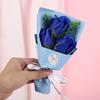 3 Heads Artificial Rose Bouquet Mini Scented Soap Flower Bouquet for Women Mom Wife Valentine's Day Anniversary Wedding Mother's Day Birthday Gift