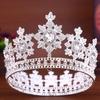 Sparkling Baroque Queen Tiaras Elegant Wedding Head Wear Exquisite Rhinestone Diadem  Hair