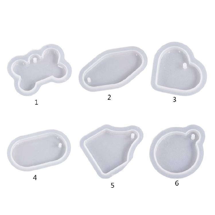 Pendant Oval Fan-shaped Round Bone Listing Silicone Mold Ornament Plaster Mold