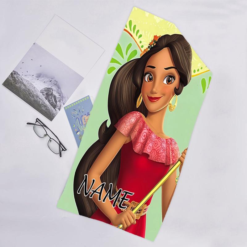 1pc Princess8 Beach Towel with Custom Name, Beach/Swimming/Bath/Picnic/Camping Towel, Suitable for Seaside Beaches