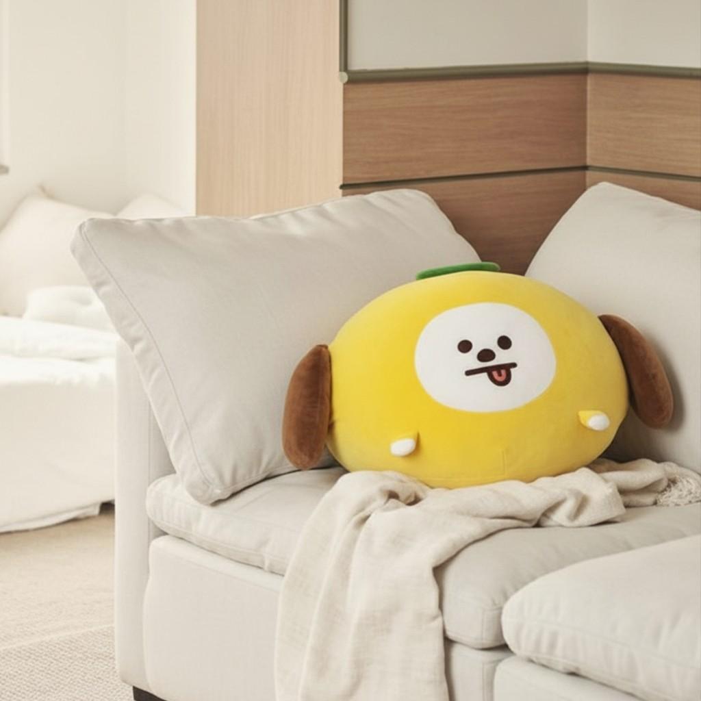 LINE FRIENDS BT21 Chewy Chewy CHIMMY Face Cushion