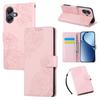 For Samsung Galaxy A07 4G/A06 4G/A06 5G Case Rose Flower PU Leather Wallet Phone Cover with 3 Card Slots/Wrist Strap