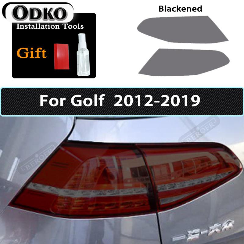 Car Headlight Tint Black Protective Film Taillight Transparent TPU Sticker For Volkswagen VW Golf 7 MK7 2012- Accessories