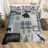 Pine Duvet Cover Sets for Teens Kids Adults Quilt Covers Lightweight Down Bedroom Decor 2 Pillowcases 1 Duvet Cover No Comforter