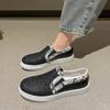 Sequin Flat Shoes Women's Sports Shoes Round Toe Shallow Mouth Sleeve Vulcanized Single Shoes Zapatos De Mujer Size 36-43