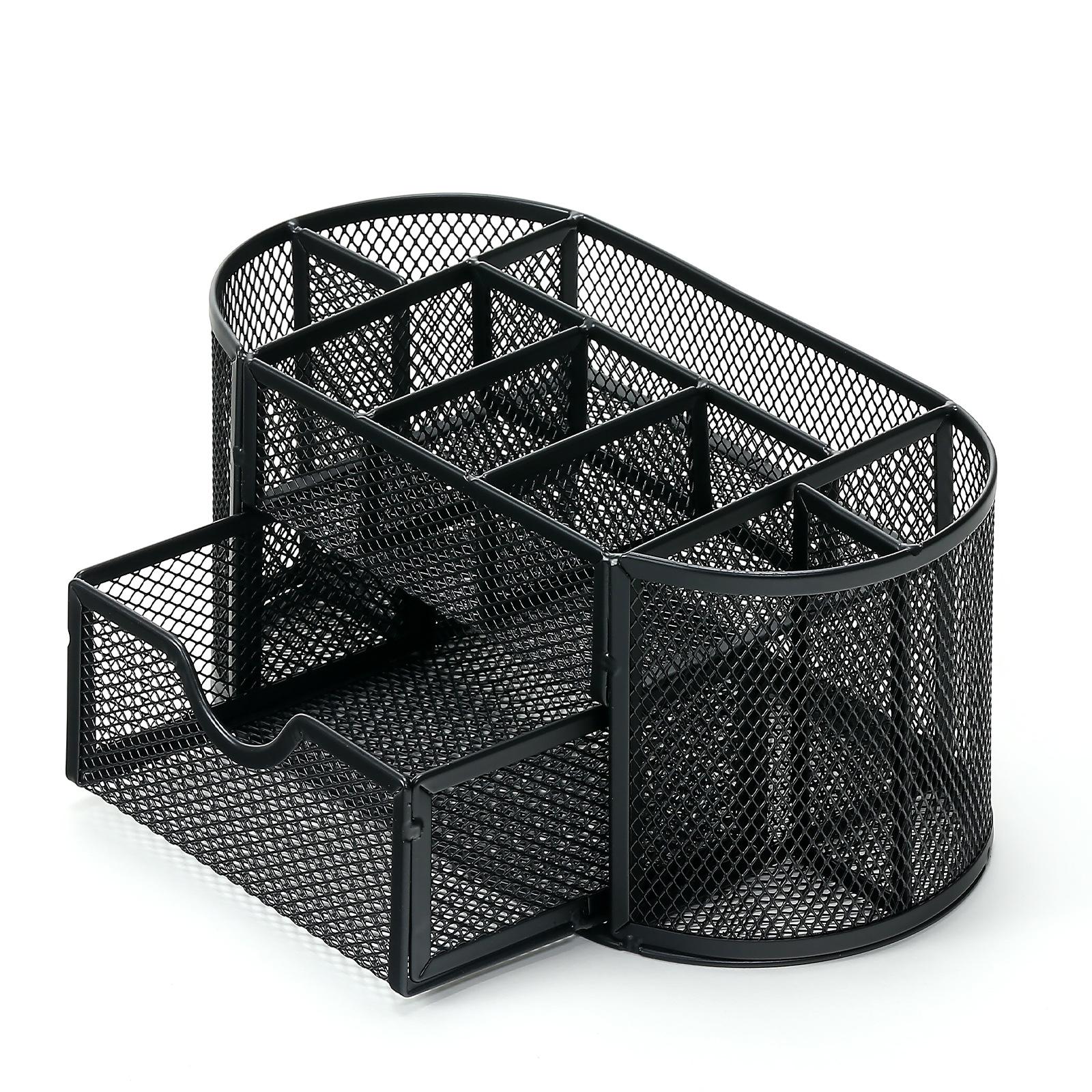 

Сетчатый офисный органайзер для стола, черный, 22 x 11 x 10,5 см