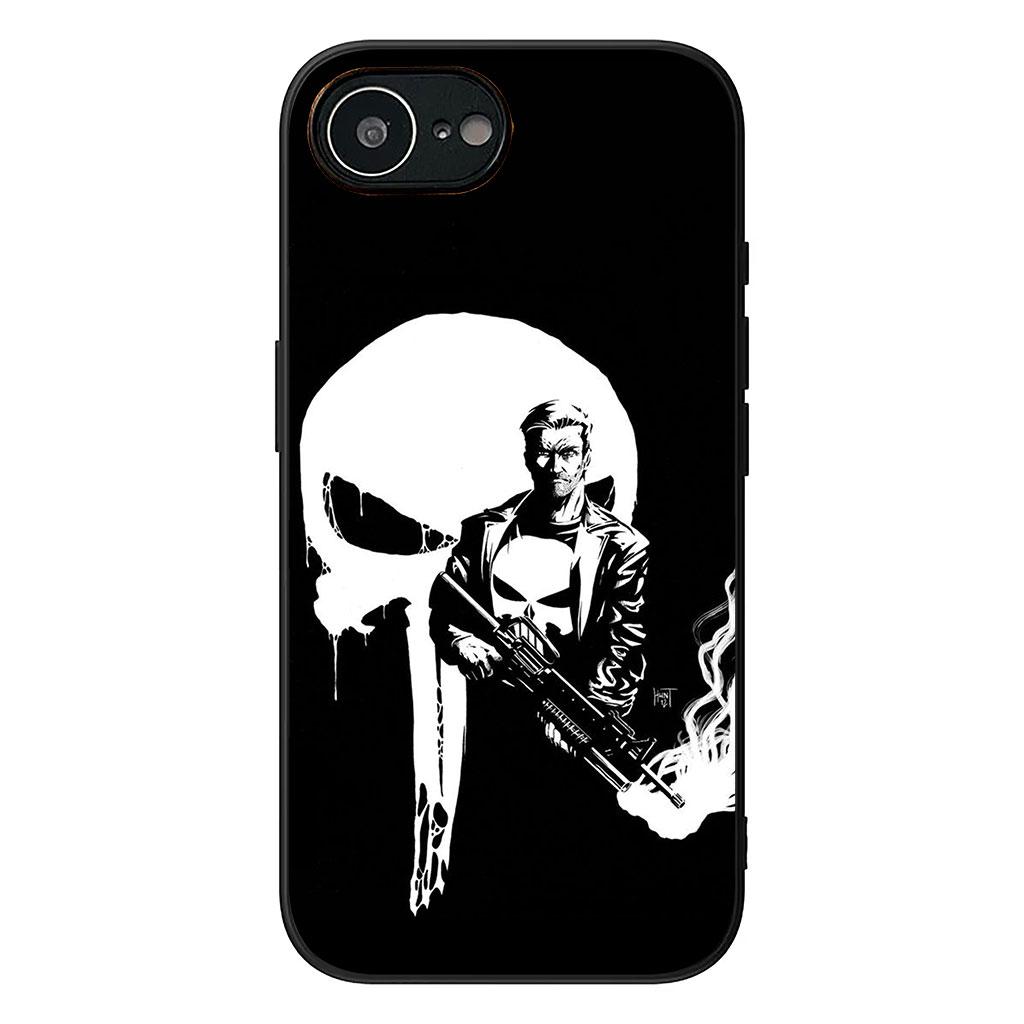 Cover for Apple iPhone 16 15 14 Plus 13 12 Mini 17 Pro Max + ProMax 16E Air Phone Case The Marvel Punisher Skull