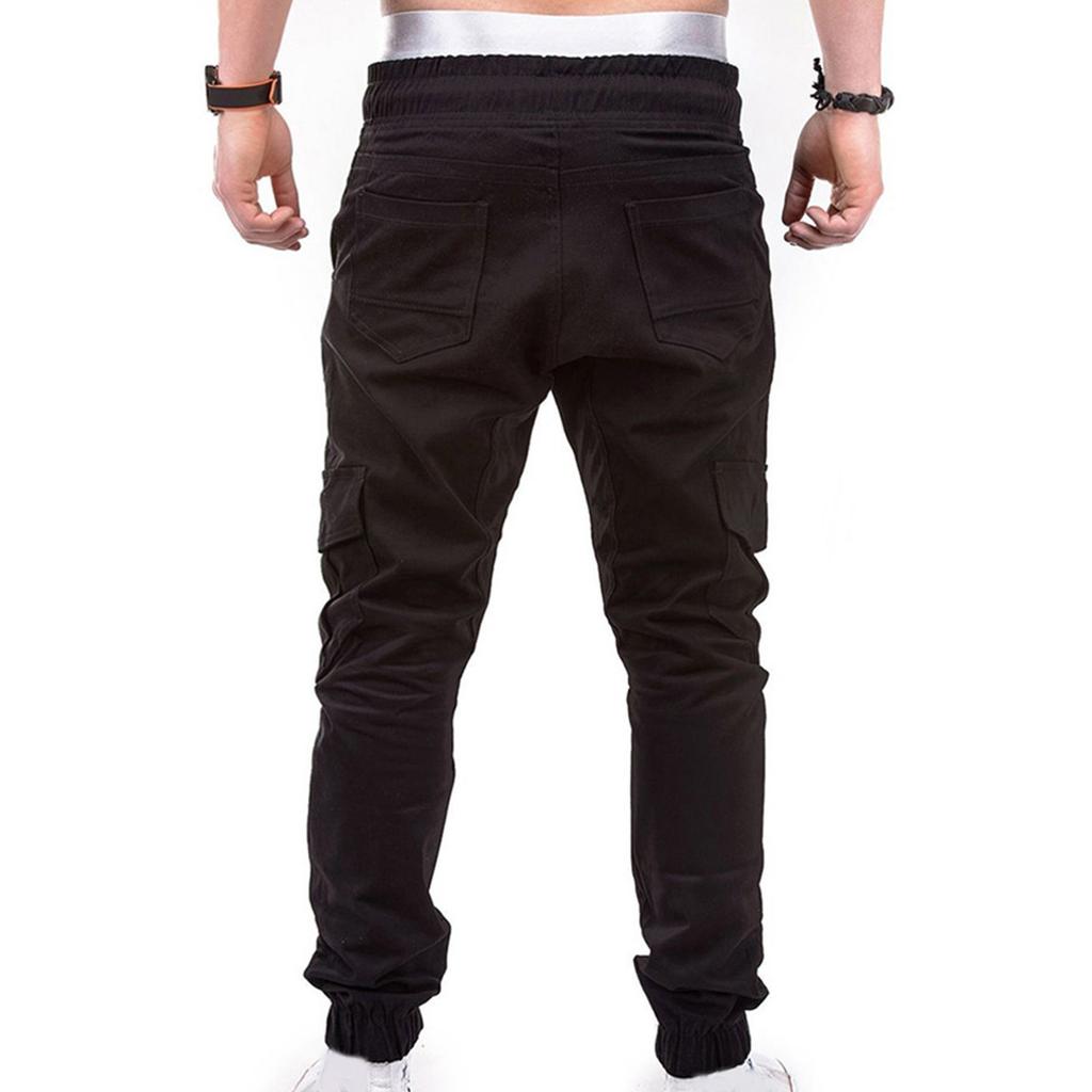 Men Fashion  Color Overalls Casual Pocket Sport Work Casual Trouser Pants