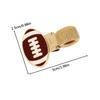Football-Themed Metal Pen Clip With Spring, Creative Retro Spring Pen Clip, Student Pen Clip, School Supplies