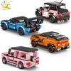 MOC Speed Champions Auto Car Building Blocks Racing Vehicle with Pullback Tech Bricks Toys For Children Boy Game Gift
