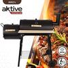 Portable Charcoal Barbecue - Aktive - Smoker - Capacity 10 People - Black - 116x61x106 Cm