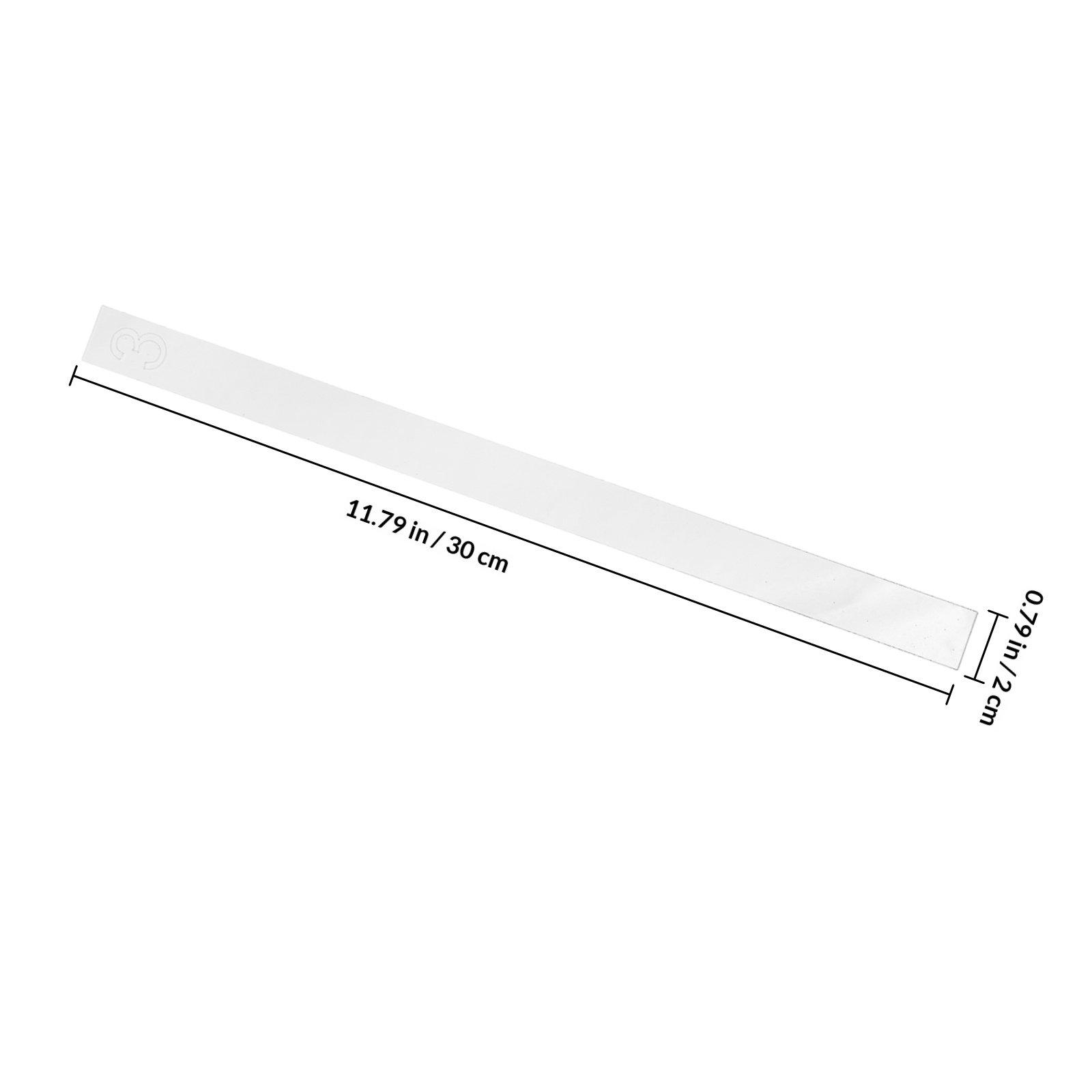 2Pcs Acrylic Cookie Thickness Ruler Dough Balance Tool DIY Fondant Baking Measuring Strip Pastry Smoother Biscuit Making Ruler