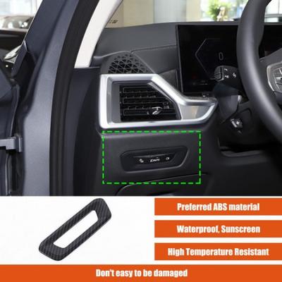 ABS Carbon Fiber Headlight Switch Button Panel Cover Trim For BMW X5 X6 -25