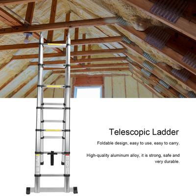Mehrzweckleiter 4. Teleskopleiter aus Aluminiumlegierung, faltbar, Mehrzweck-Ausziehleiter, 150 kg Tragkraft
