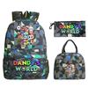 Sac d'étudiant Sac à crayons décontracté Sac à lunch Impression personnalisée Dandy'S World Around