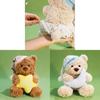 Bear Plush Toy Creative Sleep Pillow For Girls Gift Soft Short Plush
