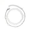 Imitation Pearl Bracelet Set for Women - Two-Piece 4mm Design