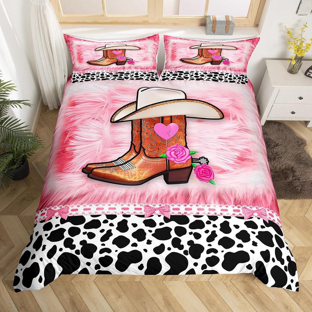 2/3pcs Bedding Set Digital Print Comfortable Duvet Cover for Home Bedroom Decoration, 1 Duvet Cover and 2pillowcase with Zippers