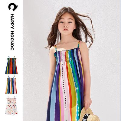 Happy Nocnoc Girls' Soft Modal Sleeveless Princess Dress