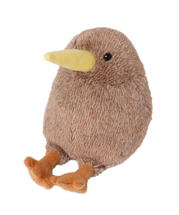 Bleu Bleuet Naito Design Institute Round Kiwi Plush Toy (Dark Brown)