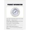 MAIRUIKESI Dry Pressure Gauge 50mm -1-0-600bar Back Connection With Flange 304 Stainless Steel Case for Water Gas Air Manometer
