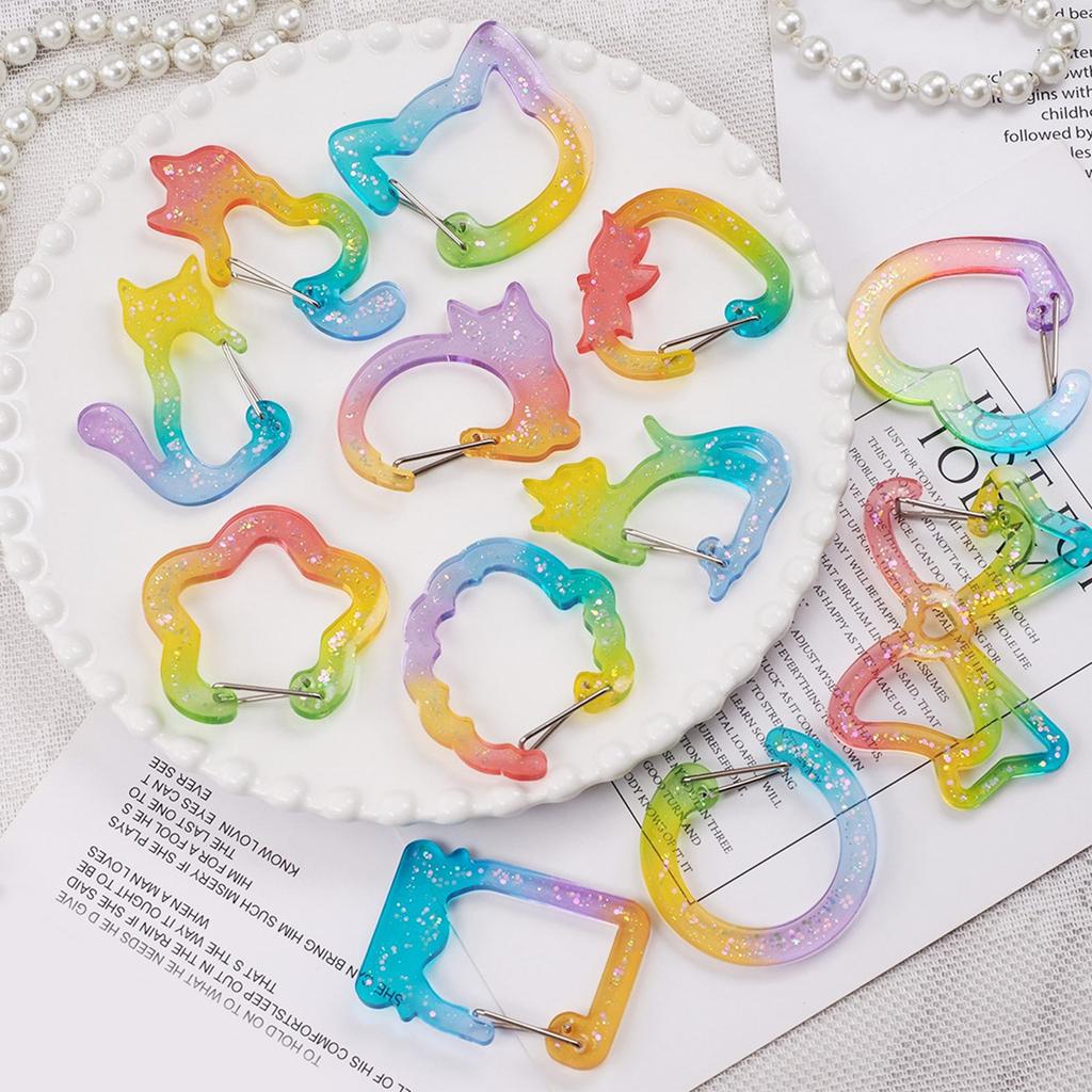 Kreatywne Silikonowe Formy do Odlewania Kształt Kotów Formy do Naszyjników Nadają się do Robienia Naszyjnika i Wisiorka Kolczyków ze Zwierzętami