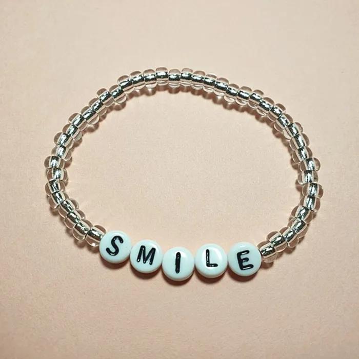 Bonbo Initial Bead Bracelet 3 Colors