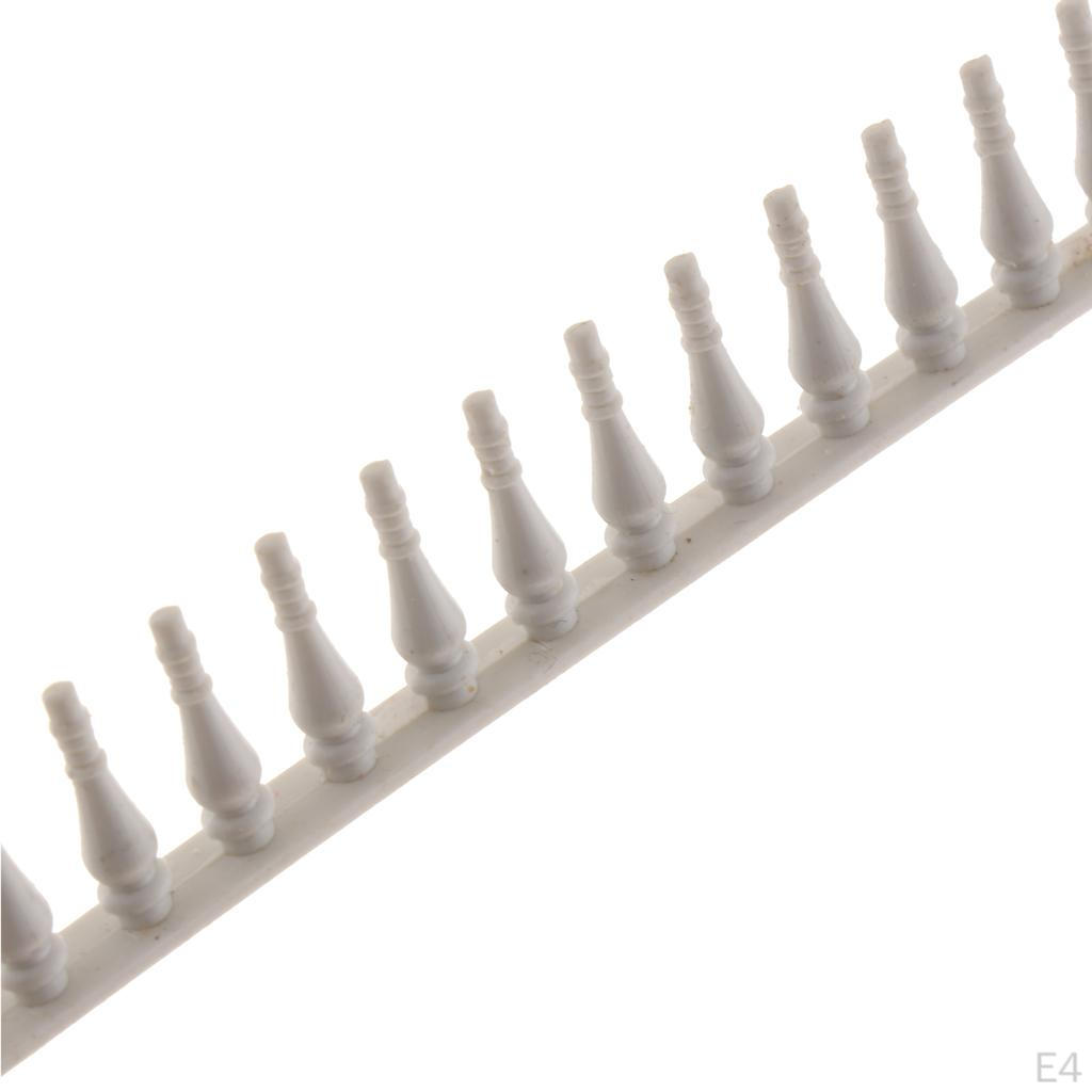 White Plastic Fence DIY Toy Garden Accessories
