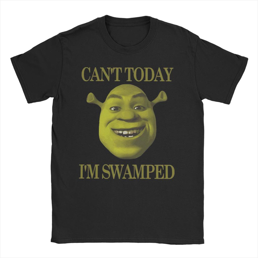 Unisex Women Cant Today Im Swamped T Shirt SShreks Pure Cotton Clothes Funny Short Sleeve Round Neck Tees Plus Size TShirt