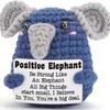 Bambola all'uncinetto Energia Positiva Tasca Abbraccio Fatto a Mano Maglia Peluche Patata Pianta Avocado Ape Tartaruga Anatra Divertente Regalo di Supporto Emotivo