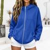 Women's Casual Zip-Up Hoodie Sweatshirt with Pockets